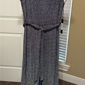 Nicole Miller Black and Silver Jumpsuit
